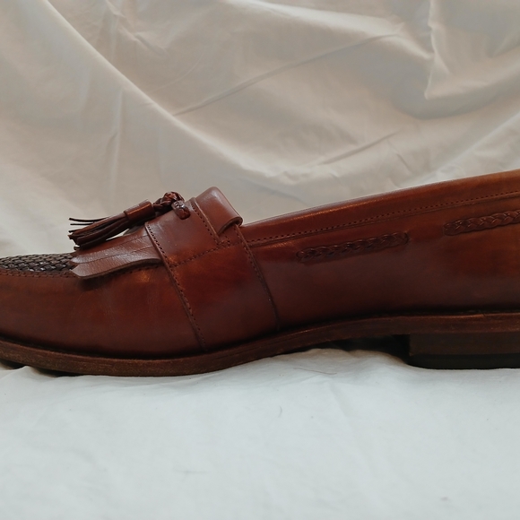 Allen Edmonds Tan Leather Loafers with Tassels main image 5